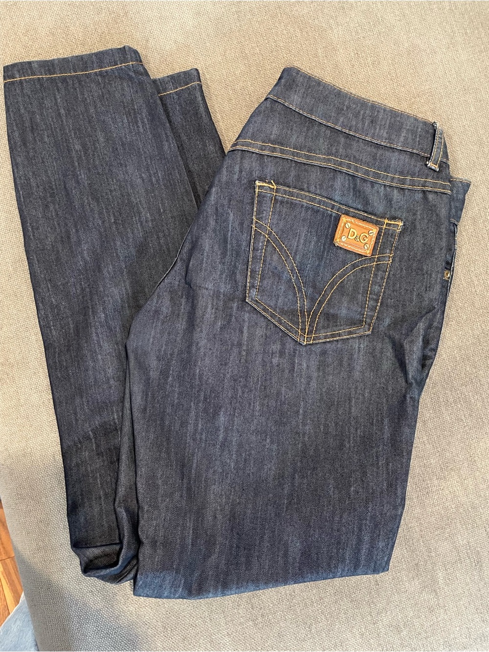 Vintage Dolce & Gabbana “Pretty” Low-rise Skinny Jeans